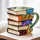 Emerald Painted Book Mug