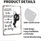 Vintage Black & White Humor Metal Sign