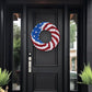 Red White and Blue Roses Patriot Wreath