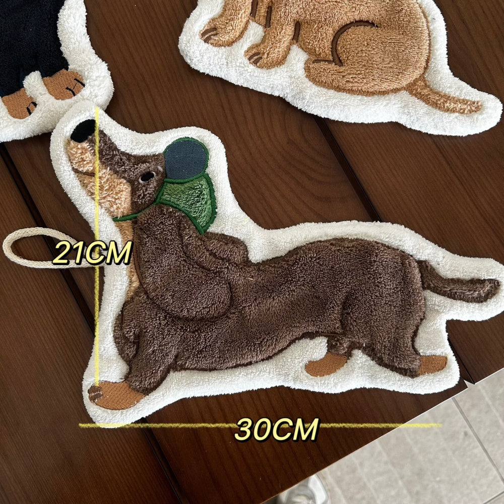 Adorable Dog Hand Towels - H554