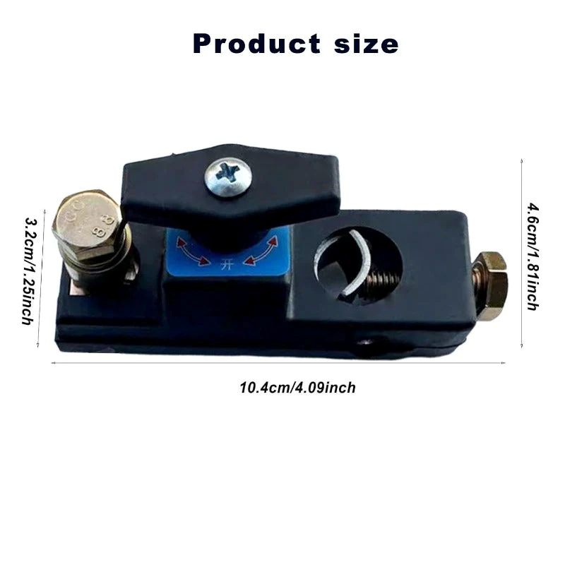 Heavy-Duty Copper Battery Disconnect Switch Universal 12V/24V Power Cut-Off