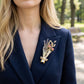 Real Flower Keepsake Brooch
