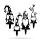 Metal Garden Art - Gnomes Silhouette
