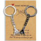 2pcs Pinky Promise Keychains - Matching Gifts for Him, Her, Best Friend or Family