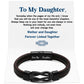 Forever Linked Together Black Braided Leather Bracelet🔗