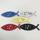 Jesus Metal Fish - Emblem Sticker Badge, Funny Decals for Car, Truck, SUV, Motorcycle - TE004