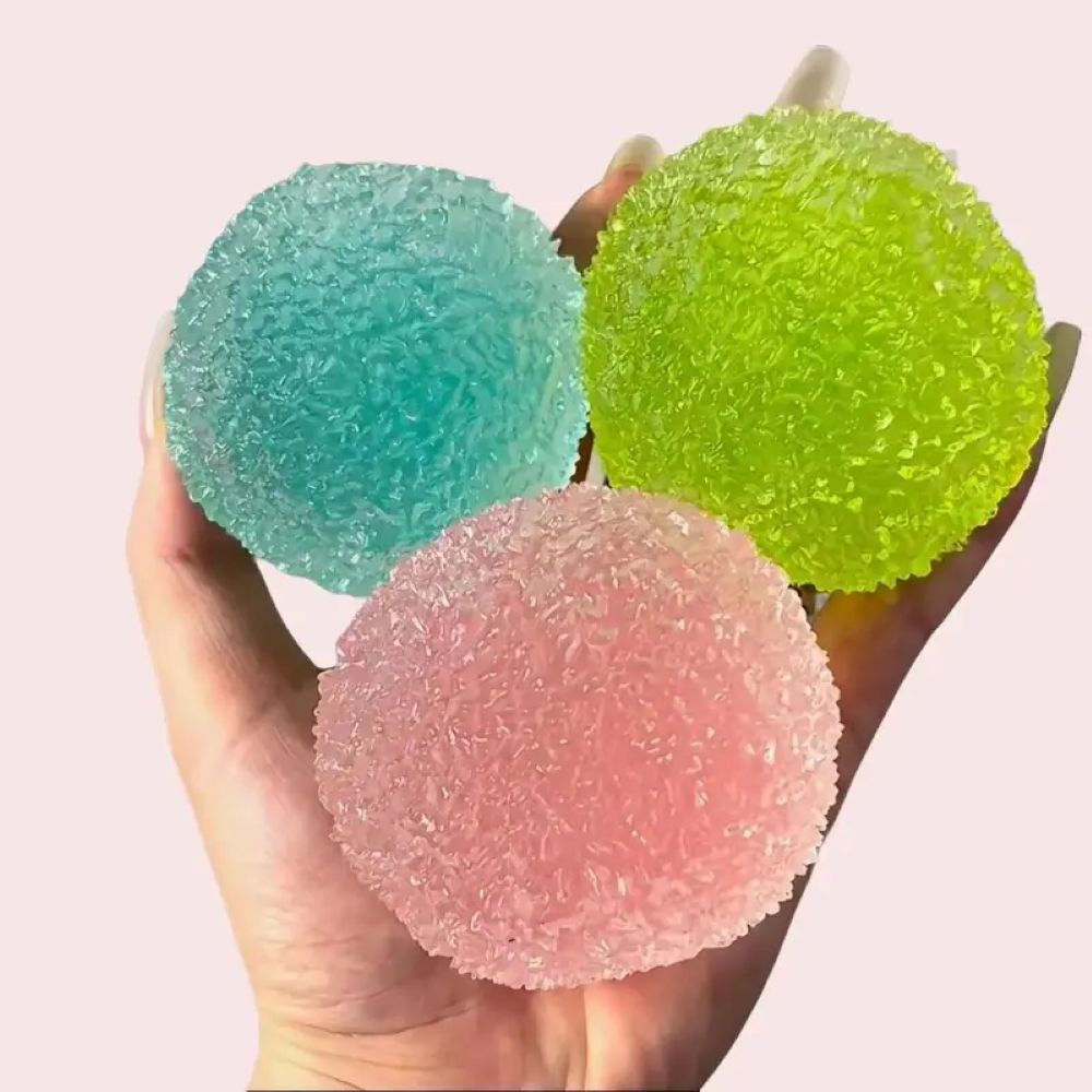 Handcrafted Crystal Mochi Ball - Squishy Toy