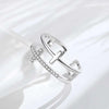 To My Daughter "Pray Through It" Twin Band Cross Ring