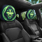 Funny Cartoon Car Headrest Covers – 2PCS Universal Fit