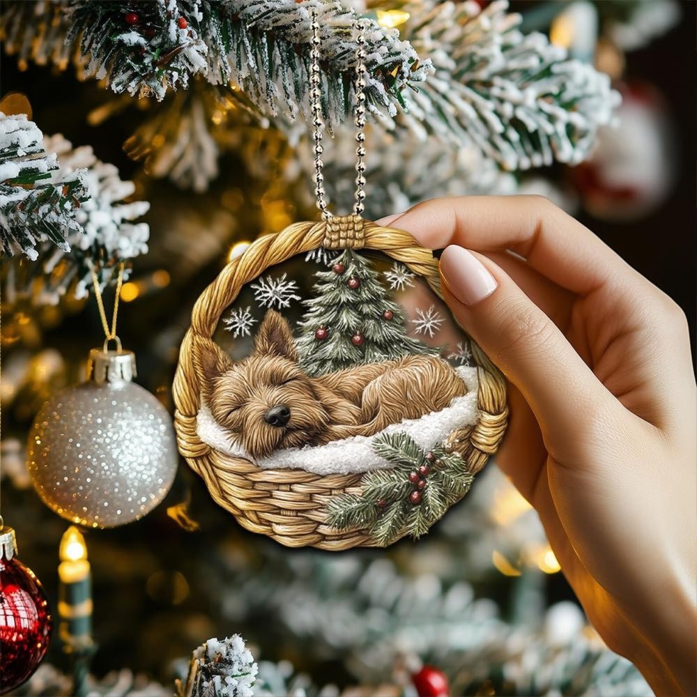 Welsh Terrier In Mini Baskets Ornament - MB031