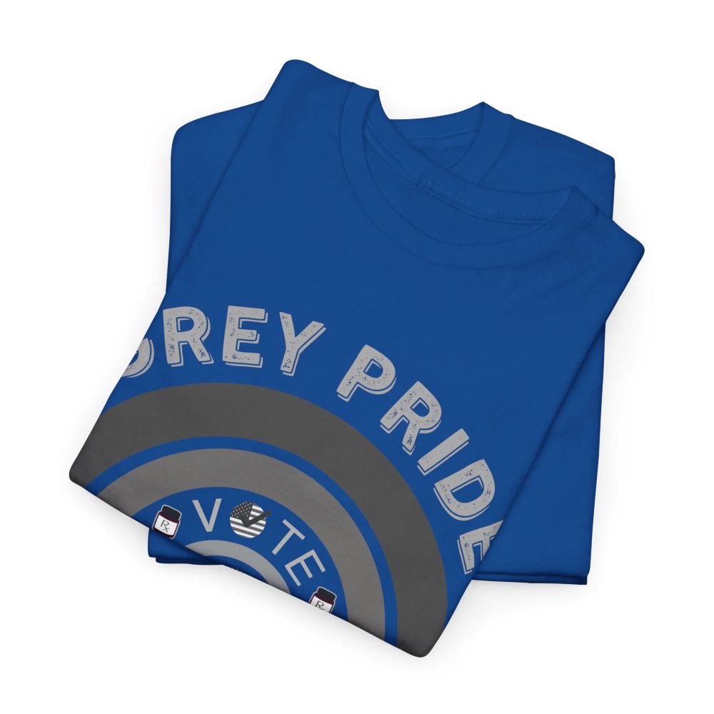 Grey Pride T-Shirt – Inspirational Aging With Strength Graphic Tee