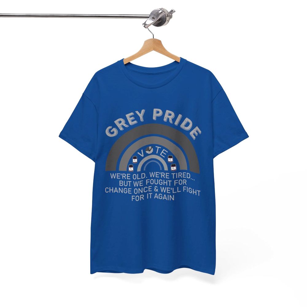 Grey Pride T-Shirt – Inspirational Aging With Strength Graphic Tee