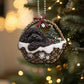 Portuguese Water Dog In Mini Baskets Ornament - MB035