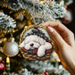 Old English Sheepdog In Mini Baskets Ornament - MB036
