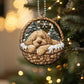 Labradoodle In Mini Baskets Ornament - MB039