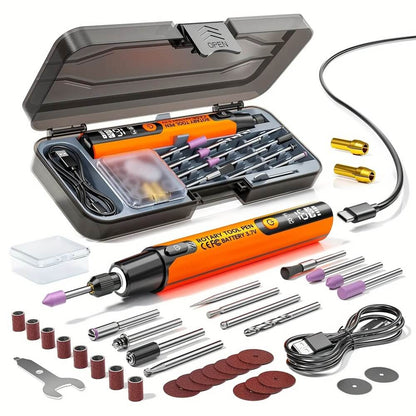 39pcs USB-Powered Electric Grinding & Polishing Tool Set