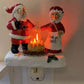3D Elk Campfire Night Light – Christmas Flickering Flame Ambient Lamp