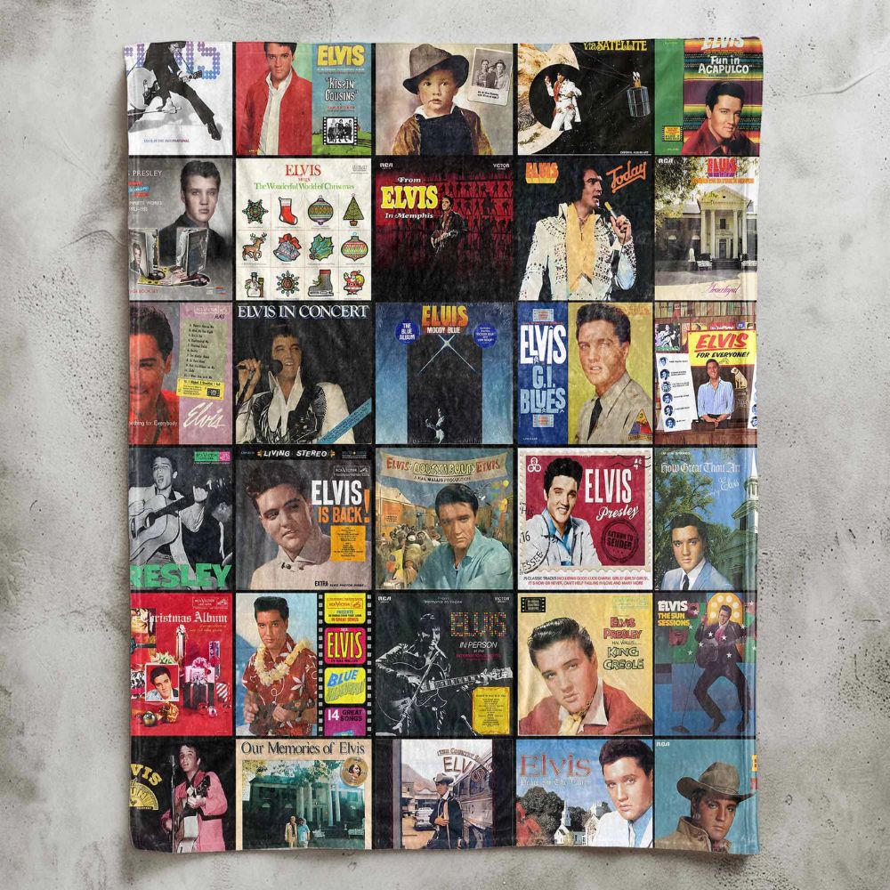Elvis Presley Blanket - D599 - A Cozy Tribute to the King of Rock ’n’ Roll