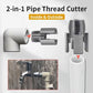 Integrated Internal & External Pipe Threading Tool