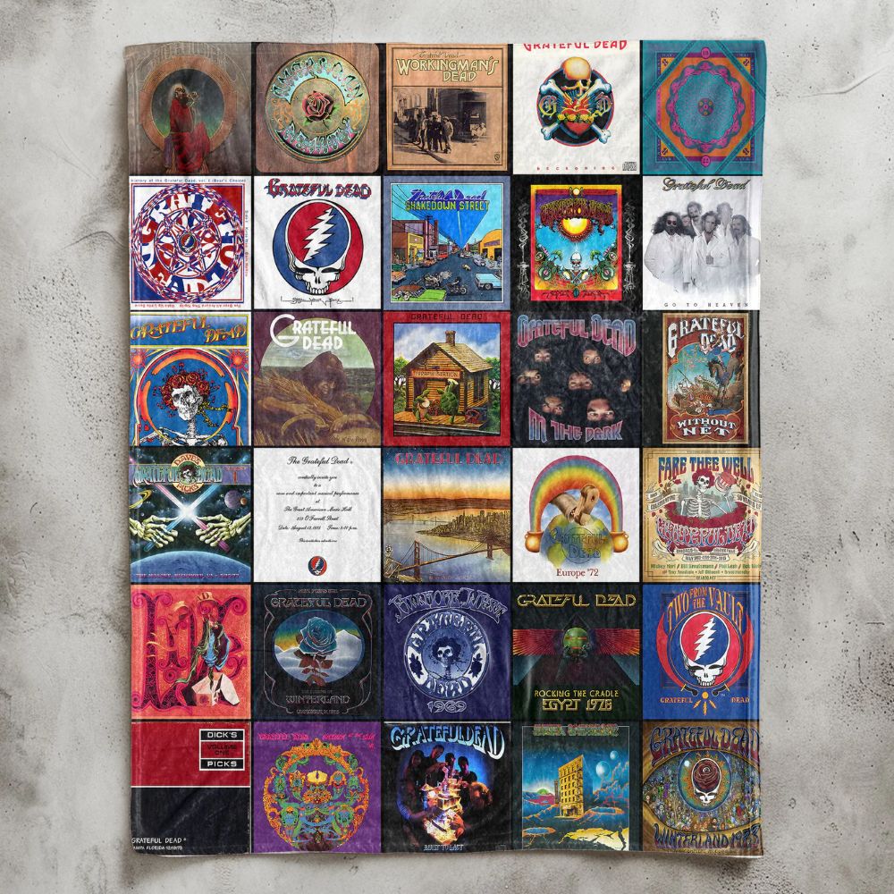 Grateful Dead Blanket - D601 - A Psychedelic Journey in Every Stitch