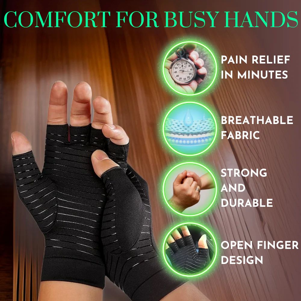 Copper Therapy Gloves (Full Glove Version)