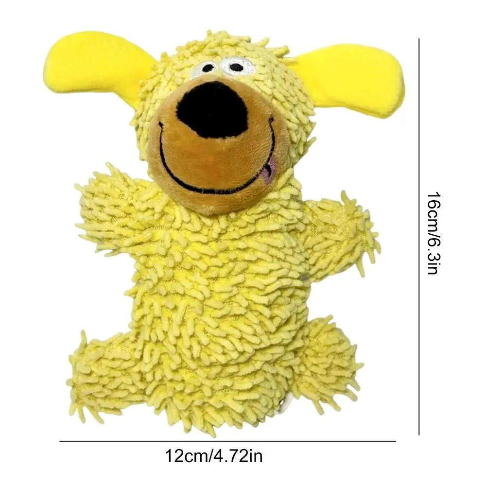 Squeaky Dog Tooth Cleaning Plush Toy – Soft Chew & Interactive Play