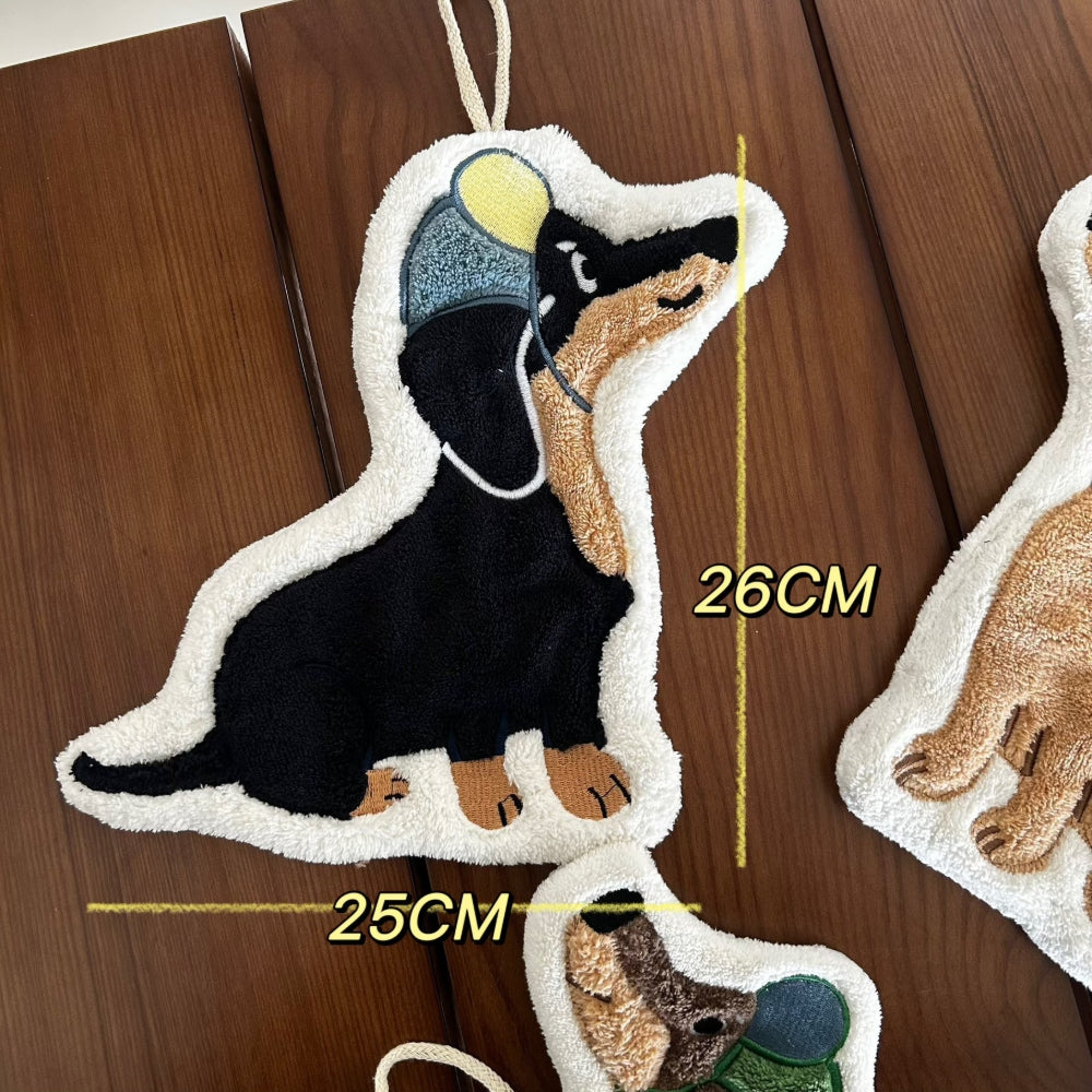 Adorable Dog Hand Towels - H554