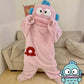 Funny Monster Hooded Fleece Robe for Adults