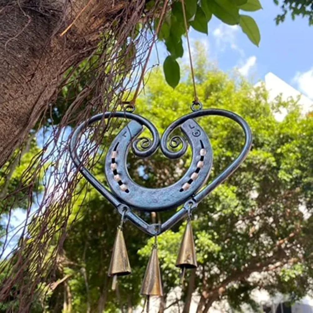 The Horseshoe Heart Wind Chime