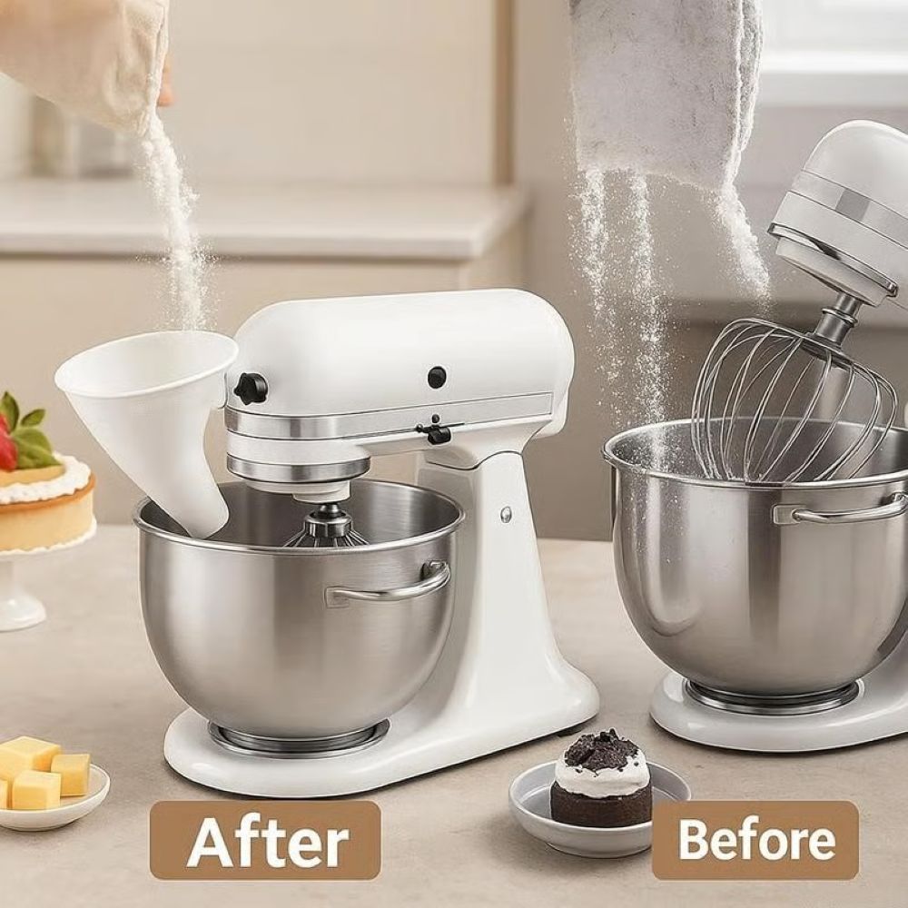 Flour Funnel For Kitchen Stand Mixer