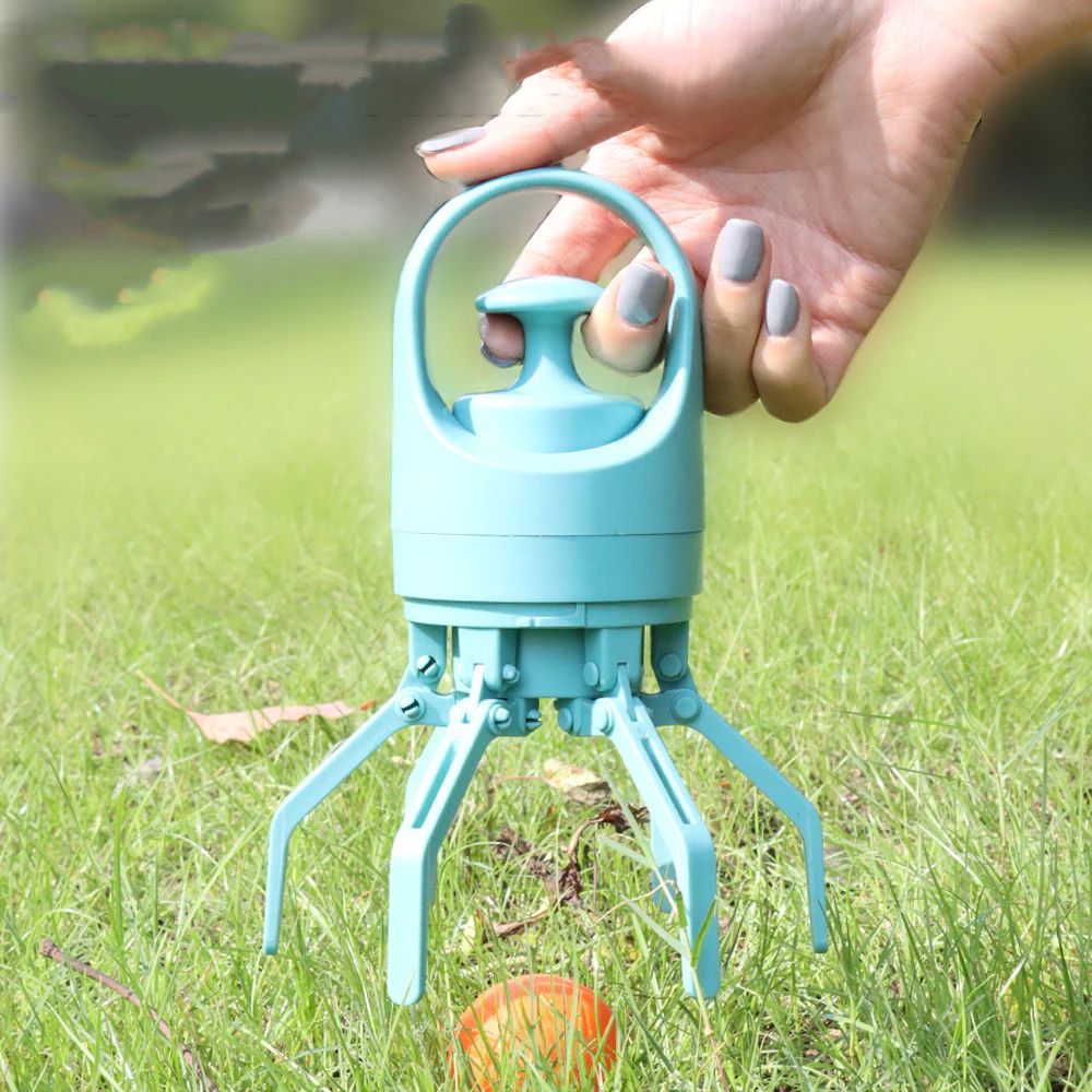 No-Touch Dog Waste Scooper With Built-In Bags – Portable 6-Claw Pick-Up Tool