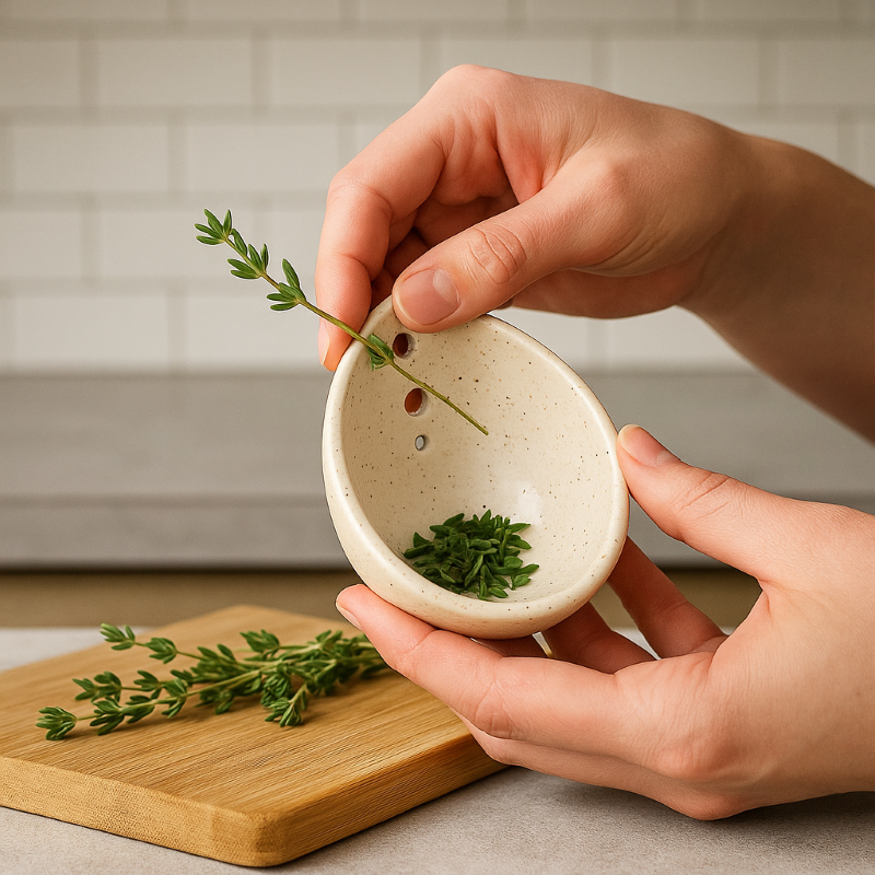 Pottery Herb Stripper