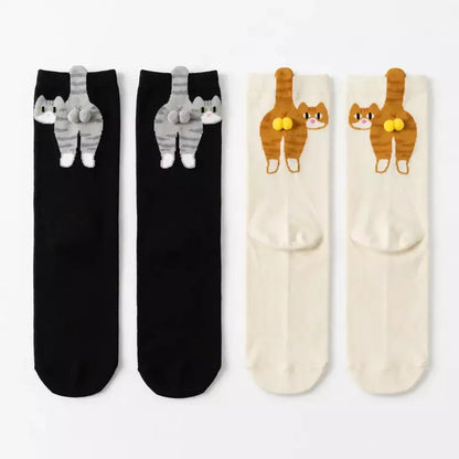 Cute Cat Socks with Balls