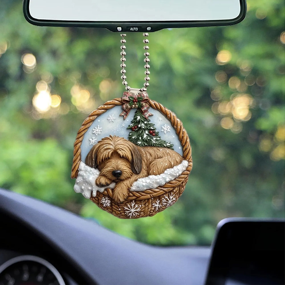 Briard In Mini Baskets Ornament - MB004