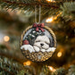 Havanese In Mini Baskets Ornament - MB040