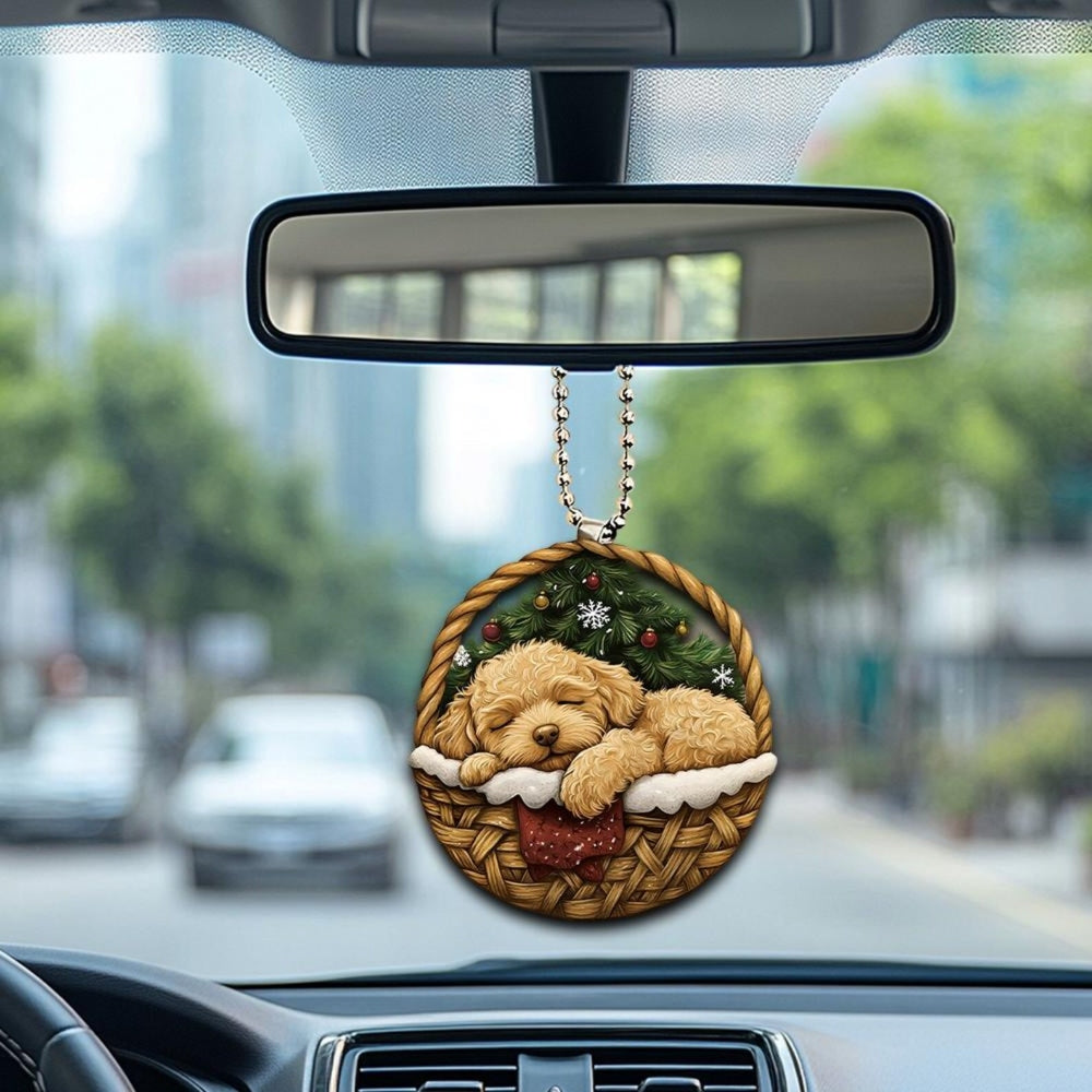 Goldendoodle In Mini Baskets Ornament - MB041