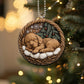 Chesapeake Bay Retriever In Mini Baskets Ornament - MB043