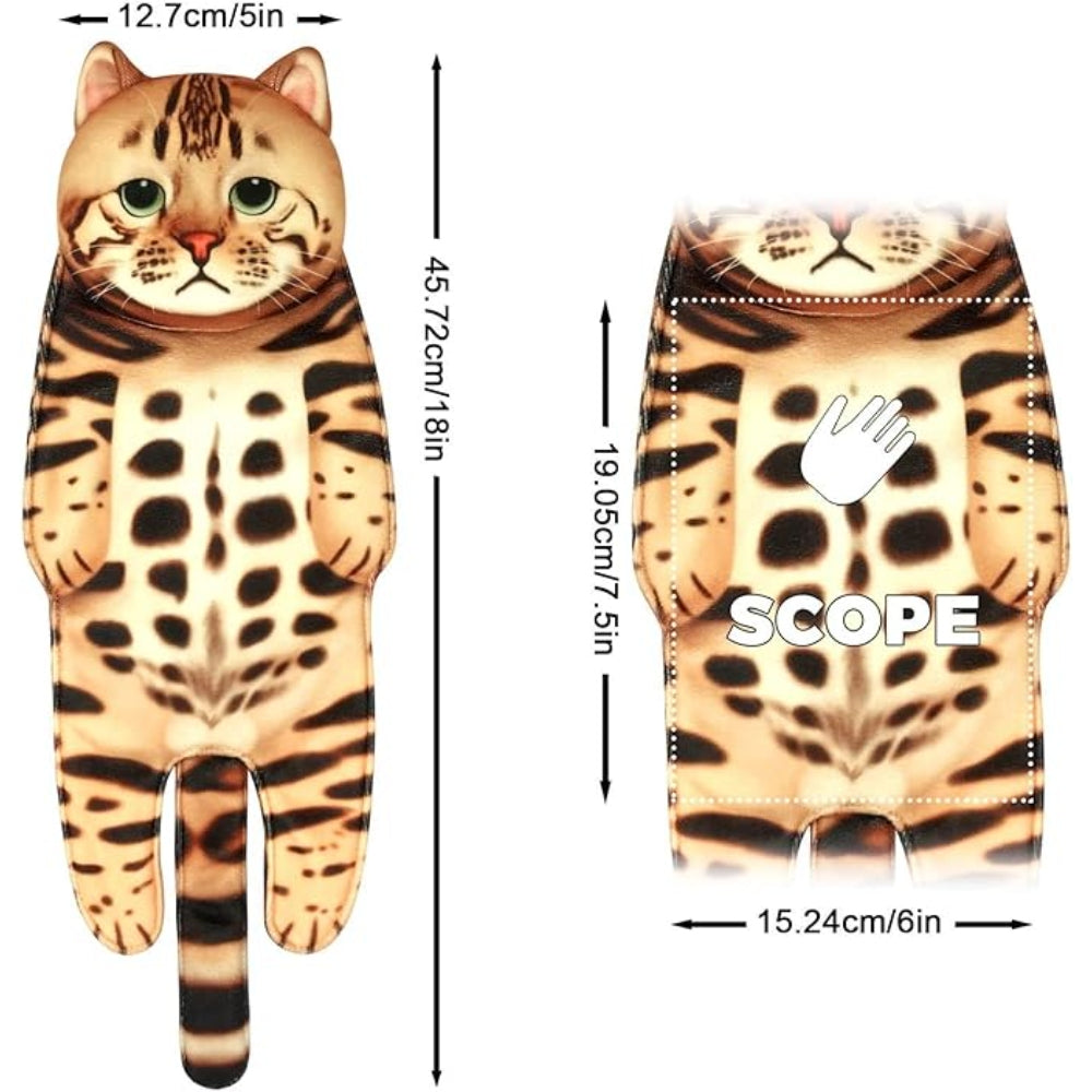 Adorable Cat Hand Towels - Bengal Cat