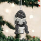 Portuguese Water Dog - Dog Sitting On Toilet Ornament  OT046