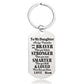 Always Remember You Are Braver Than You Believe - Inspirational Keychain - A918
