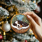 Bernedoodle In Mini Basket Ornament - MB047