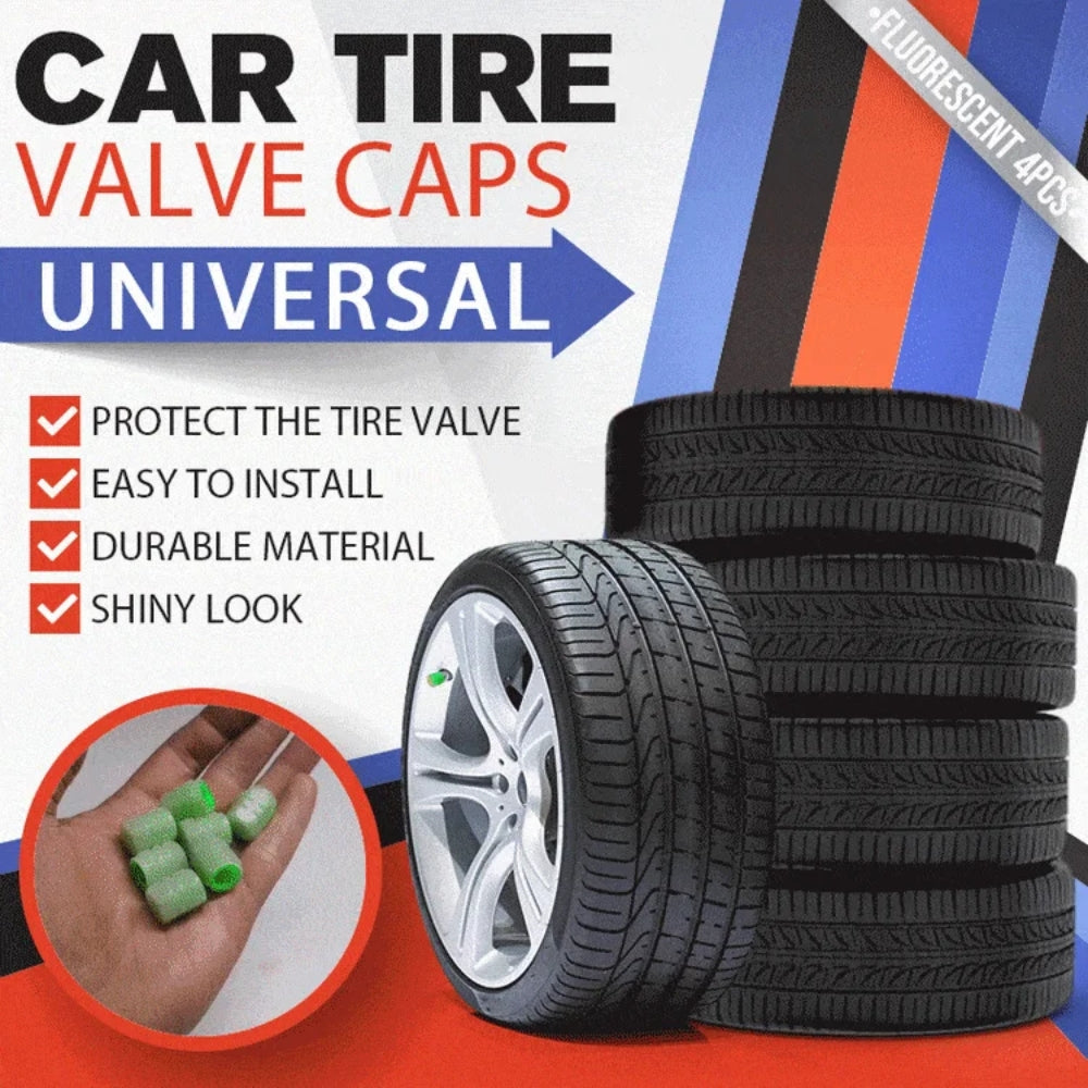 50PCS Glow-in-the-Dark Car Tire Valve Cap Set