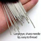 34 PCS Big Eye Steel Needles Set