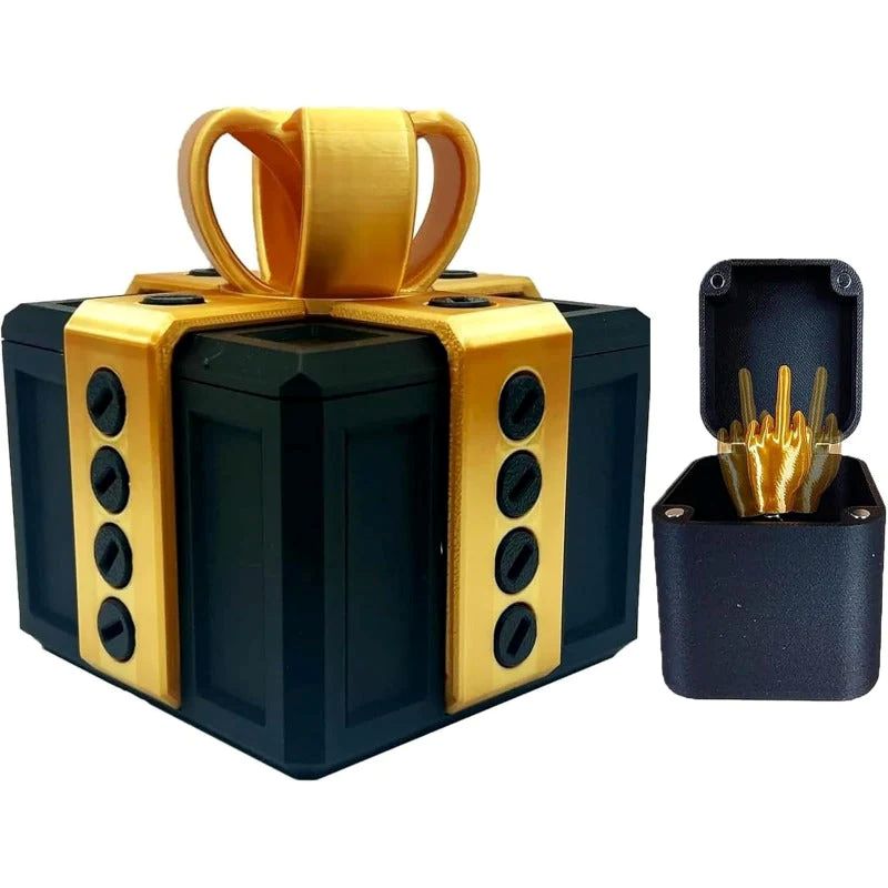 Surprise Gift Box Funny Middle Finger Switch Prank Toy