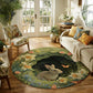 Spring Flower Bunny  - 3D Illusion Round Rug - H639