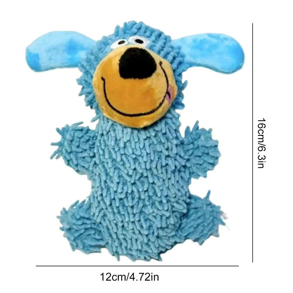 Squeaky Dog Tooth Cleaning Plush Toy – Soft Chew & Interactive Play