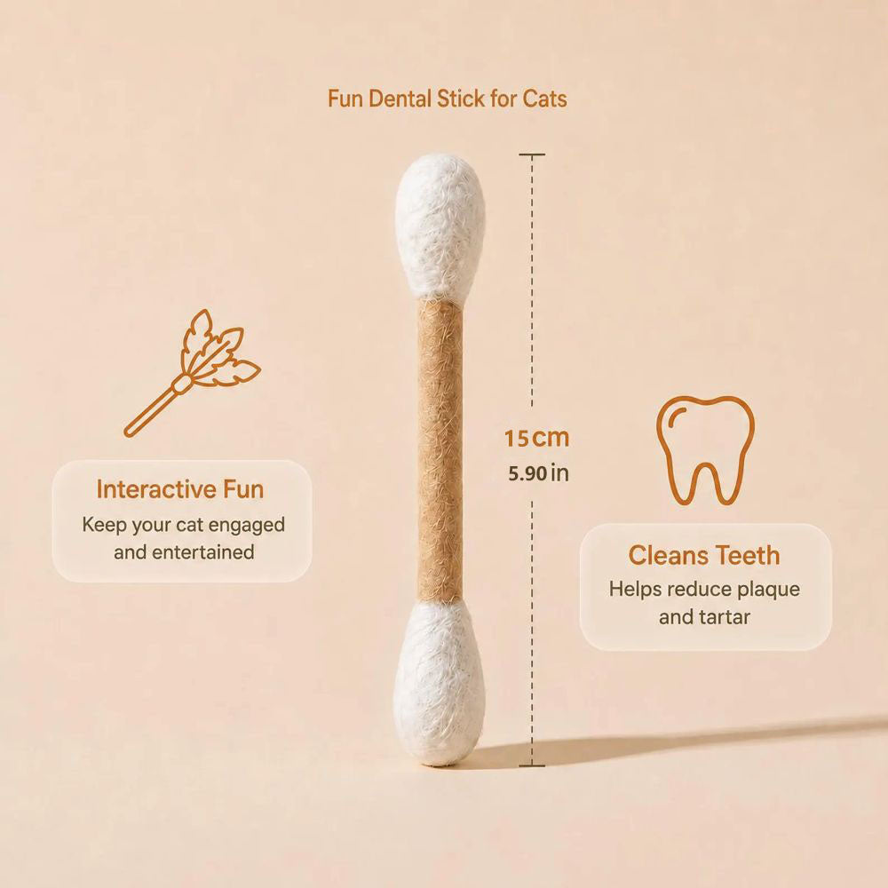 Extra-Large Catnip - Bite-Resistant Wool Felt Stick