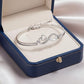 To My Unbiological Daughter - I Always With You Heart Infinity Bracelet