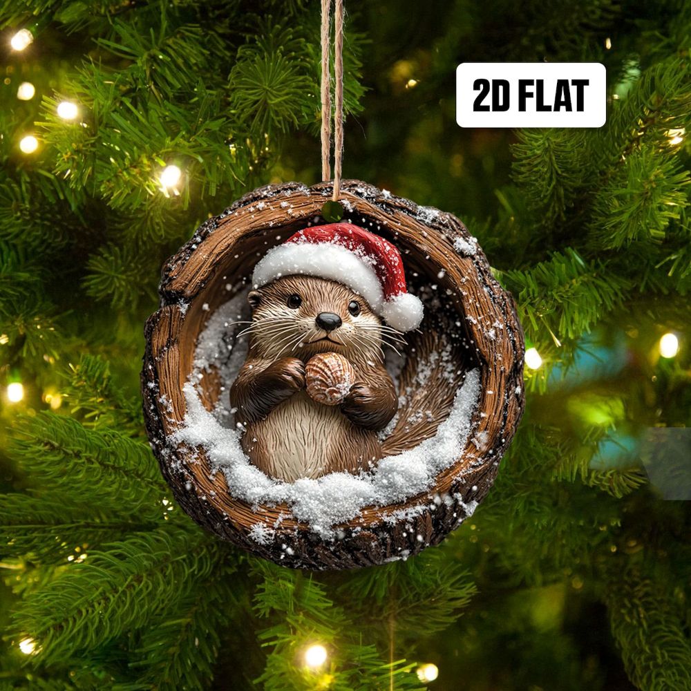Otter - Animal Christmas Ornament CH084