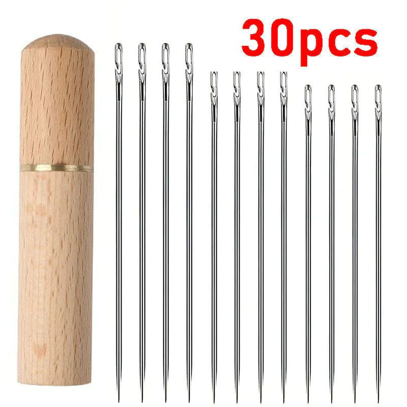 Self-Threading Hand Sewing Needles Kit (30pcs)